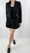 Black crop blazer